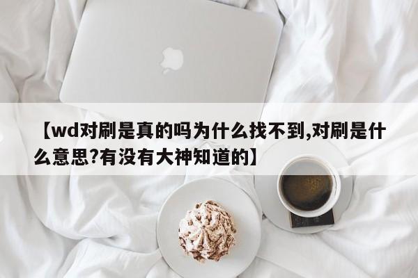 【wd对刷是真的吗为什么找不到,对刷是什么意思?有没有大神知道的】